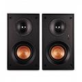 Klipsch KD-400 Powered Bookshelf Speakers Black With Free Cable Pack