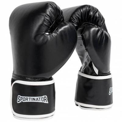 SPORTINATOR "Knockout" Boxhandschuhe 12oz schwarz
