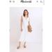 Madewell Dresses | Madewell Sophia Smocked Midi Dress In Windowpane Size M | Color: White | Size: M