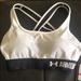 Under Armour Intimates & Sleepwear | Nwt White & Black Under Armour Xs Sports Bra | Color: Black/White | Size: Xs