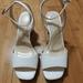 Jessica Simpson Shoes | Jessica Simpson Block Cork Heel Size 9.5m | Color: White | Size: 9.5