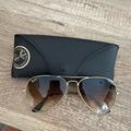 Ray-Ban Accessories | Gold Aviator Ray-Ban Sunglasses | Color: Brown/Gold | Size: Os