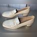 Anthropologie Shoes | Anthropologie Patent Leather Loafers Peach & Ivory Cream Shoes Size 9.5 | Color: Cream | Size: 9.5