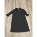 Michael Kors Dresses | Michael Kors Black Shirtdress Snap Button Down Split Long Sleeves Size 1x | Color: Black | Size: 1x