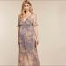 Jessica Simpson Dresses | Nwt Sleeveless Ruffled Maxi Maternity Dress | Color: Gray | Size: L