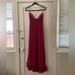Free People Dresses | Free People Adella Maxi Slip Dress Maroon | Color: Red | Size: L