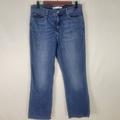 Levi's Jeans | Levis 512 Jeans Womens 12 Blue Denim High Rise Frayed Hem Bootcut Medium Wash | Color: Blue | Size: 12