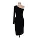 Diane von Furstenberg Cocktail Dress: Black Dresses - Women's Size Medium