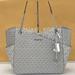 Michael Kors Bags | Nwt Michael Kors Jet Set Silver Large Tote/Shoulder Bag | Color: Gray/Silver | Size: Os