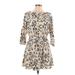 DV by Dolce Vita Casual Dress: Tan Baroque Print Dresses - New - Women's Size Large