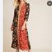 Anthropologie Dresses | Anthropologie Kachel Hazel Floral Maxi Dress | Sz 4 | Color: Black/Orange | Size: 4