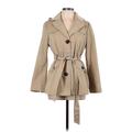 Ellen Tracy Trenchcoat: Tan Jackets & Outerwear - Women's Size Large Petite