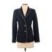 J.Crew Blazer Jacket: Blue Solid Jackets & Outerwear - Women's Size 0