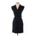 Banana Republic Casual Dress - Wrap: Black Dresses - Women's Size 0