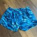 Lululemon Athletica Shorts | Lululemon Tracker Shorts Womens Size 10 Blue Print Workout Running Athletic | Color: Blue | Size: 10
