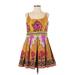 Anna Sui Casual Dress: Orange Dresses - Women's Size 2