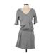ATM Casual Dress - Sweater Dress: Gray Marled Dresses - Women's Size X-Small