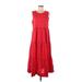 Madewell Casual Dress - Midi: Red Dresses - Women's Size Medium