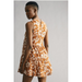 Anthropologie Dresses | Anthropologie Printed Halter Mini Dress Brown Motif Size 4p | Color: Brown/Tan | Size: 4