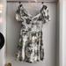 Zara Dresses | Nwt Zara Tropical Print Dress | Color: Green/White | Size: S