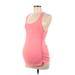 Beyond the Bump by Beyond Yoga Active Tank Top: Pink Activewear - Women's Size Medium Maternity