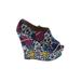 Steve Madden Wedges: Blue Graphic Shoes - Women's Size 6