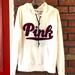 Pink Victoria's Secret Tops | Pink Victoria Secret Hoodie | Color: Cream | Size: M