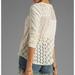 Free People Tops | Free People Patches Of Lace Henley Top Cream Size Small Shirt Long Sleeve Blouse | Color: Cream | Size: S