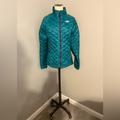 The North Face Jackets & Coats | Northface Thermoball Quilted Turquoise Jacket With Raspberry Accents Size S | Color: Blue/Purple | Size: S