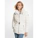 Michael Kors Jackets & Coats | Michael Kors Faux Fur Trim Quilted Nylon Packable Puffer Jacke Bone Xs New | Color: White | Size: Xs