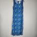 Disney Dresses | Disney Store Exclusive Sz Med Mickey Minnie Blue Hawaiian Sleeveless Maxi Dress | Color: Blue | Size: M