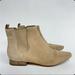 Michael Kors Shoes | Michael Kors Tan Nude Suede Chelsea Ankle Boots Slip On Pointed Toe Size 7 | Color: Cream/Tan | Size: 7