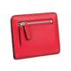 CCAFRET Ladies Purse Fashion Split Leather Lady Wallet Mini Wallet Lady Small Leather Wallet with Coin Pocket (Color : Red)