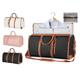 Travel Clothing Duffel Bag,Waterproof Tote Bag,Foldable Clothing Bag,Suitable for Travel,School,Storage,Business Trip (Black)