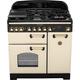 Rangemaster Classic Deluxe CDL90DFFCR/B 90cm Dual Fuel Range Cooker - Cream / Brass