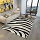 QGYFRE Carpets For Living Room the mat 200x260CM Rugs And Carpets cream color rugs small Black Zebra Pattern Carpet Anti-Slip Youth Bedroom Carpet extra large rugs for living room