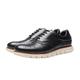 CCAFRET Men Shoes Brogue Lightweight Men Shoes Comfortable Men Casual Shoes Brand Men Shoes (Color : Schwarz, Size : 7.5 UK)