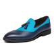 CCAFRET Men Shoes Dress Shoes Men Driving Shoes Mens On Shoes Male Wedding Party Leather Shoes (Color : 8-Sky Blue, Size : 7.5)