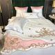 Duvet Covers Double Bed, Silk Duvet Cover, European- Style High- End Embroidery Wedding Four- Piece Set, Cotton Single Double Bed Single Pillowcase Wedding Bedding Gift