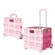 Wheelbarrows Small Trolley Supermarket Shopping and Grocery Shopping Portable Folding Small Trolley Pick Up Express Delivery