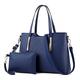 CCAFRET Shoulder bags women Luxury Handbags Women Bags Designer Large Capacity Tote Bag Famous Brand Leather Shoulder Crossbody Bags for Women (Color : Blue, Size : 34x12x23cm)