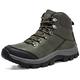 CCAFRET Mens Gym Shoes Men Hiking Shoes Winter Leather Outdoor Sneaker Men Ankle Boots Trekking Waterproof Mountaineer Climbing Sneakers (Color : Gray, Size : 8.5 UK)