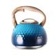 Whistling Kettle 3L Stainless Steel Whistling Kettle with Wood Grain Handle Tea Kettle Teapot for Gas Stove Induction Cooker Stainless Steel Kettle