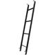 XXLI Bed Ladder, RV Bunk Ladder, Bunk Bed Ladder Bunk Ladder For Dorm Room Loft Travel Trailer Top Bunks Metal Towel Rack Swith Hook (Color : Black, Size : 1.5m (59"))