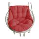 BNZCZY Swing Single Sofa Cushion,Basket Seat Cushion Cushion,Household Hanging Chair Cloth Mat,Indoor and Outdoor Rocking Chair Cushion,Suspension Chair Cushion(Color:Wine red)