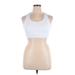 Active by Old Navy Sports Bra: White Activewear - Women's Size X-Large
