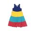 Hanna Andersson Dress - DropWaist: Blue Color Block Skirts & Dresses - Kids Girl's Size 120
