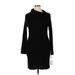 Calvin Klein Casual Dress - Sweater Dress: Black Dresses - Women's Size X-Large