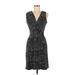 Hail3y:23 Casual Dress - Wrap: Black Polka Dots Dresses - Women's Size Medium