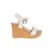 Mia Wedges: White Shoes - Women's Size 8 1/2